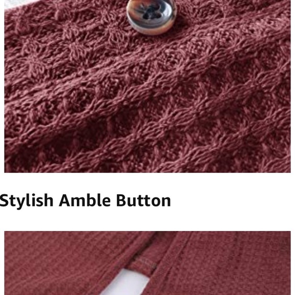 ✨THE WAFFLE KNIT KNOT TOP IN RUST * NWT*✨ - Picture 4 of 7